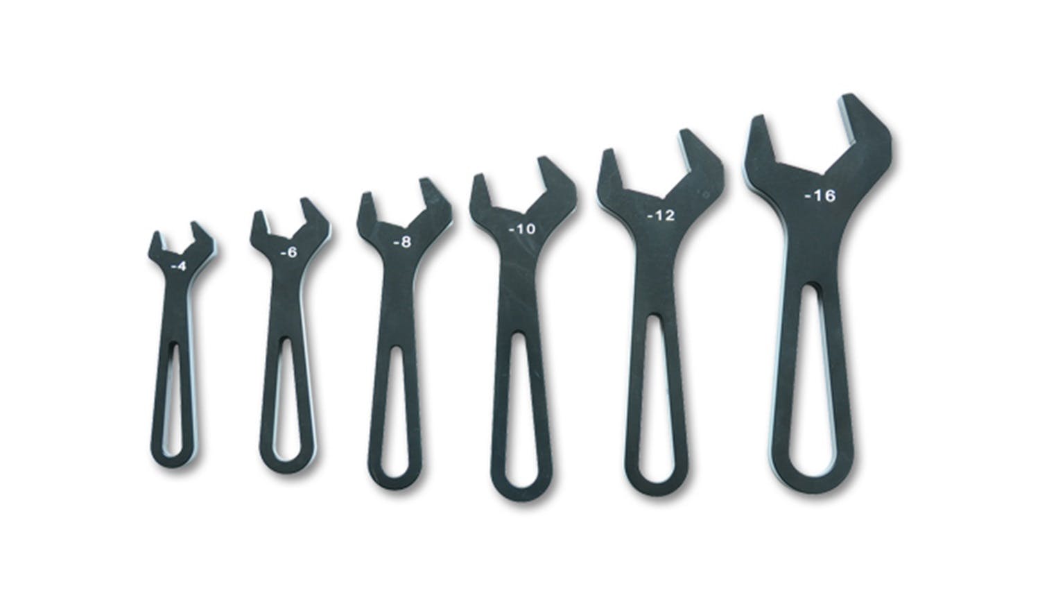Vibrant Performance 20989 AN Wrenches, Set of six (6) - AN-4 to AN-16) - Anodized Black