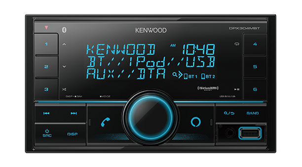 Kenwood DPX304MBT 2-Din Digital Media receiver with Bluetooth