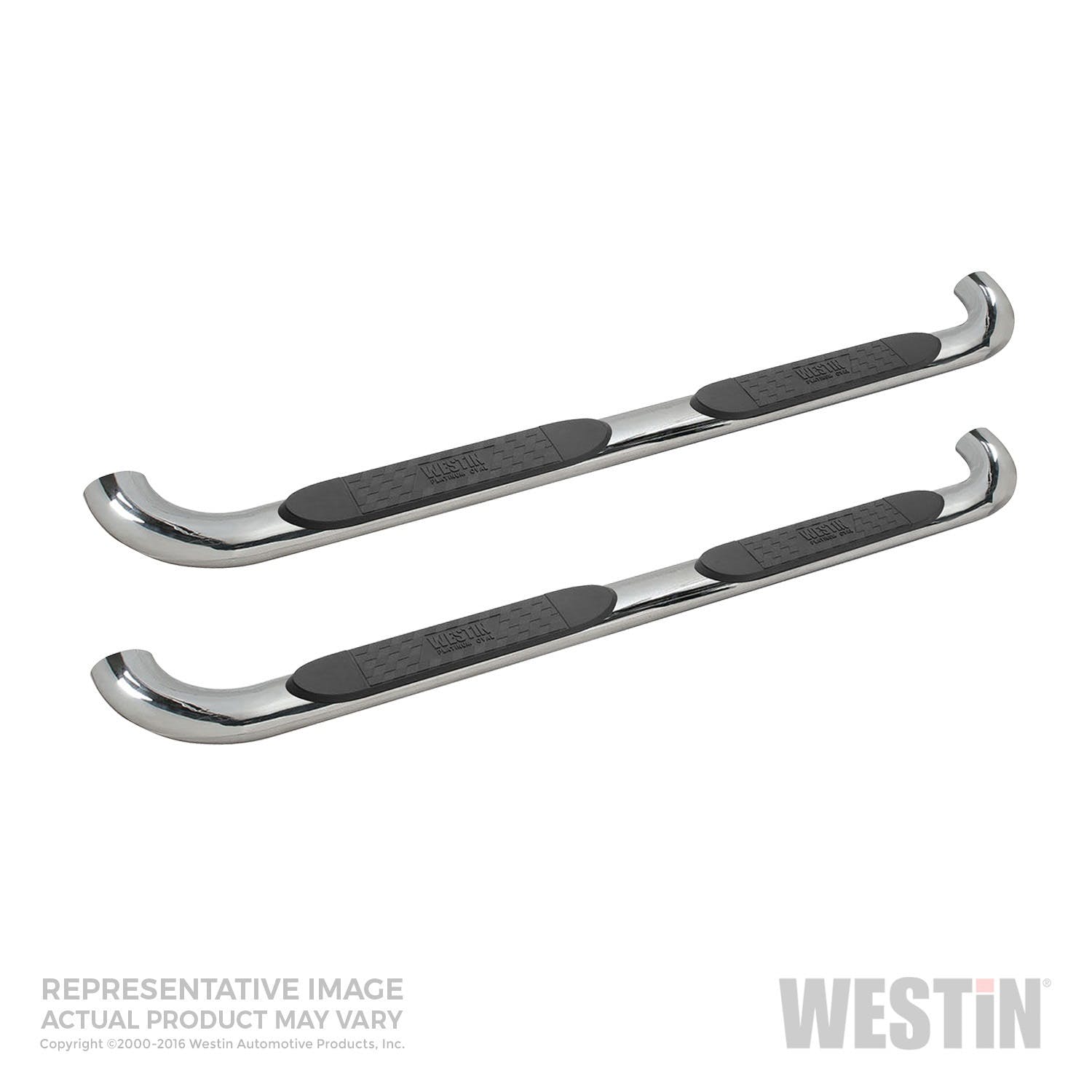 Westin Automotive 21-4020 Platinum 4 Oval Nerf Step Bars Stainless Steel