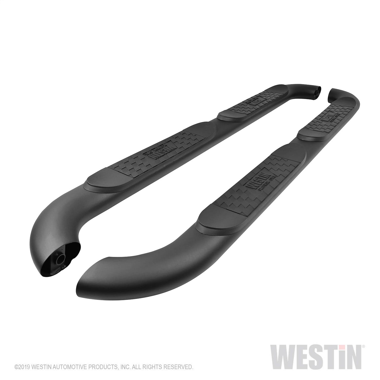 Westin Automotive 21-4065 Platinum 4 Oval Nerf Step Bars Textured Black