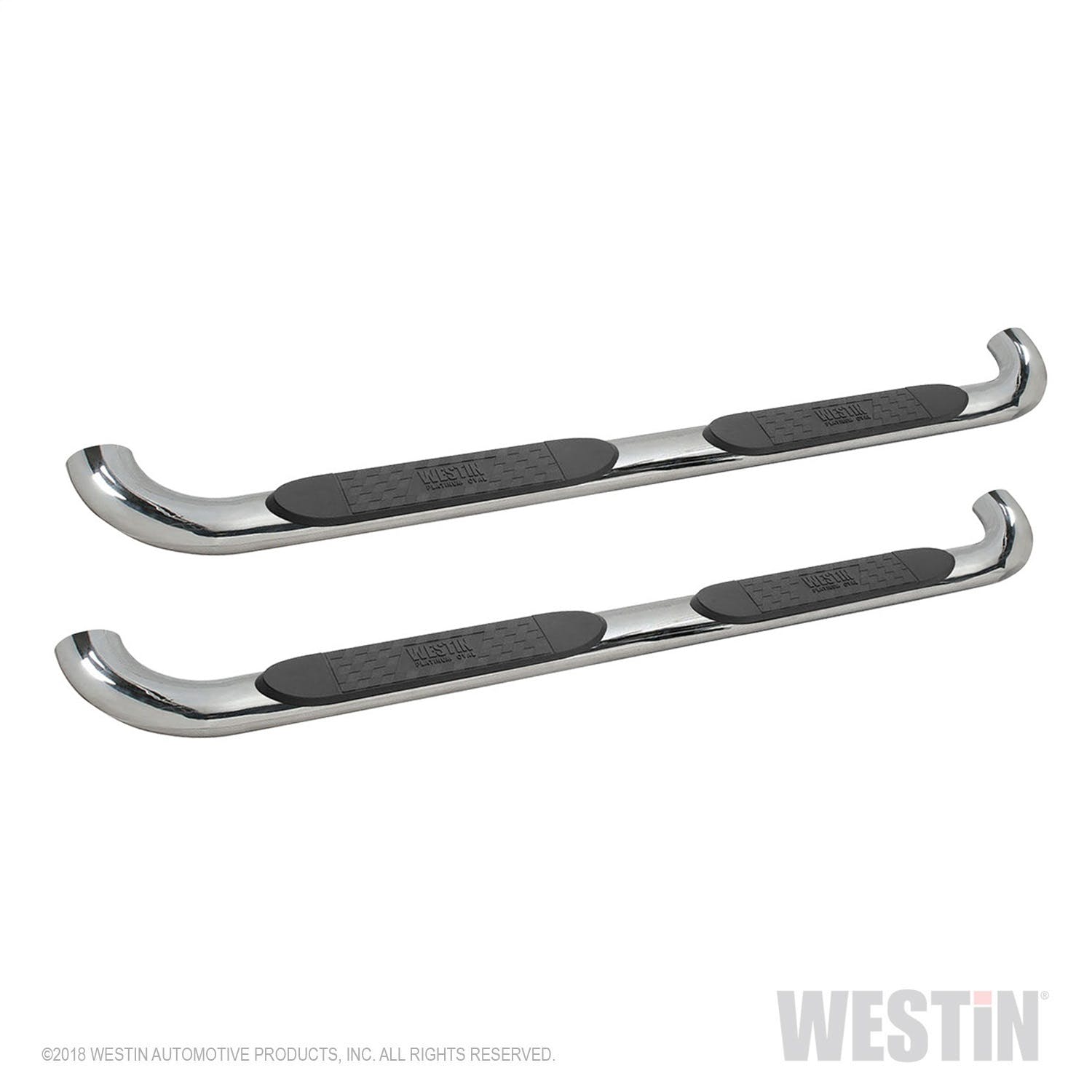 Westin Automotive 21-4080 Platinum 4 Oval Nerf Step Bars Stainless Steel