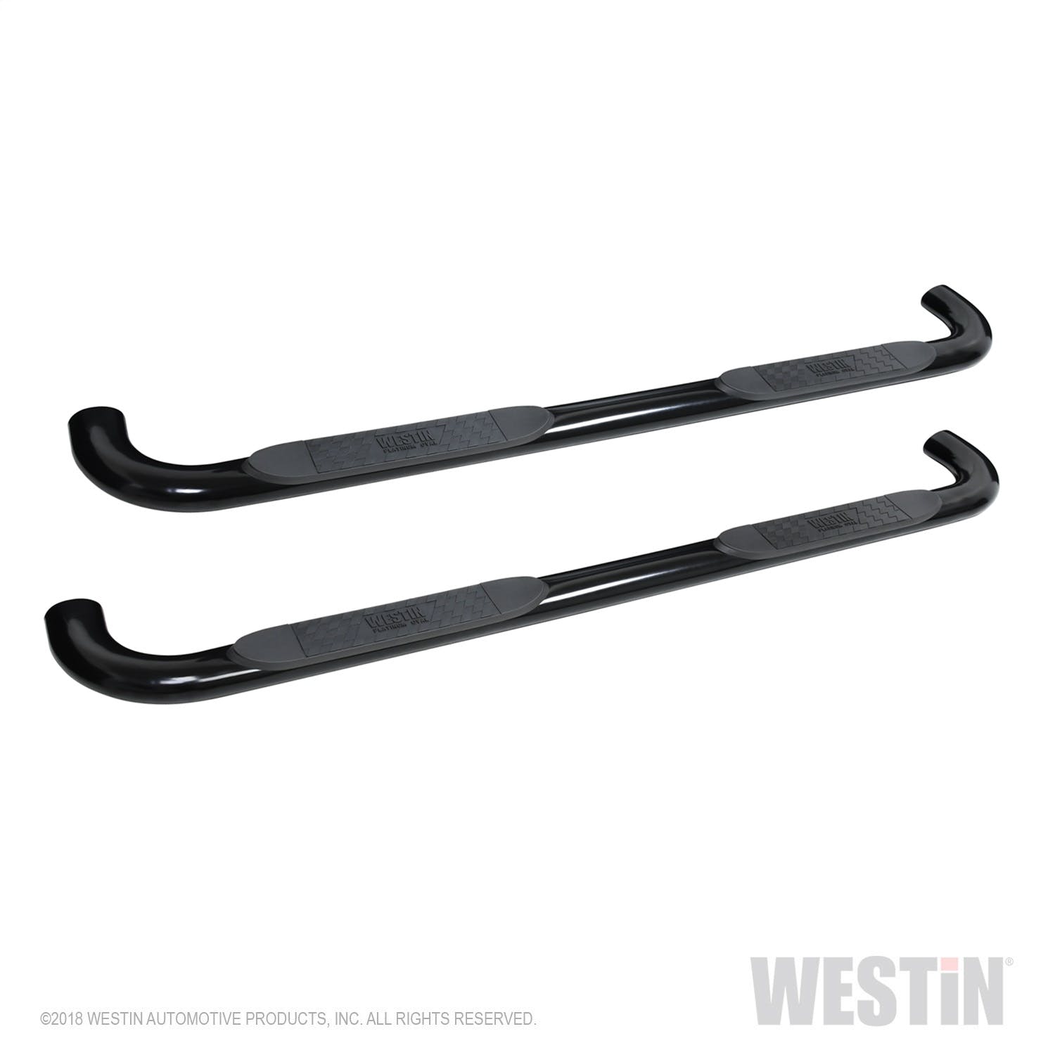 Westin Automotive 21-4135 Platinum 4 Oval Nerf Step Bars Black