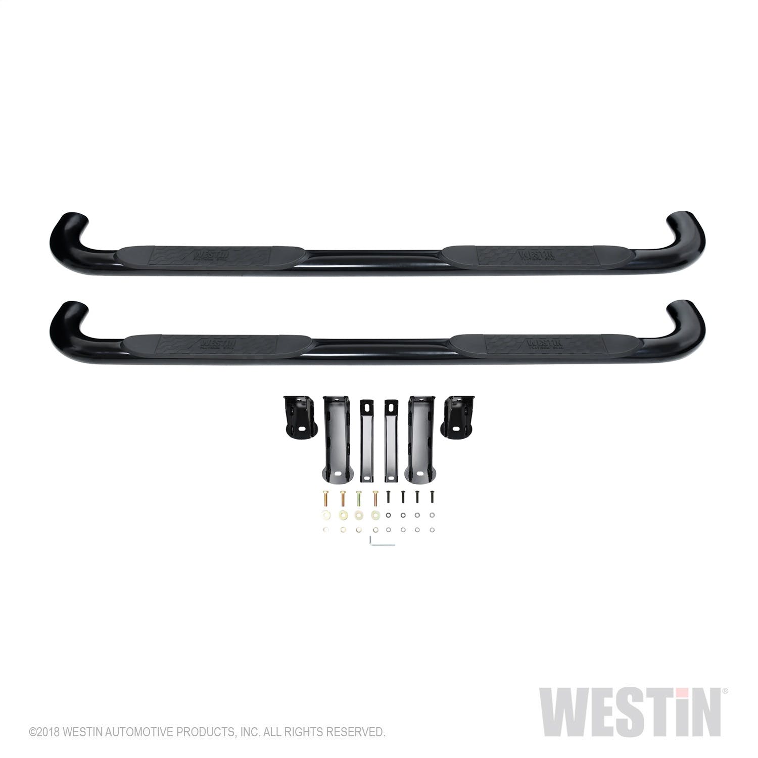 Westin Automotive 21-4135 Platinum 4 Oval Nerf Step Bars Black