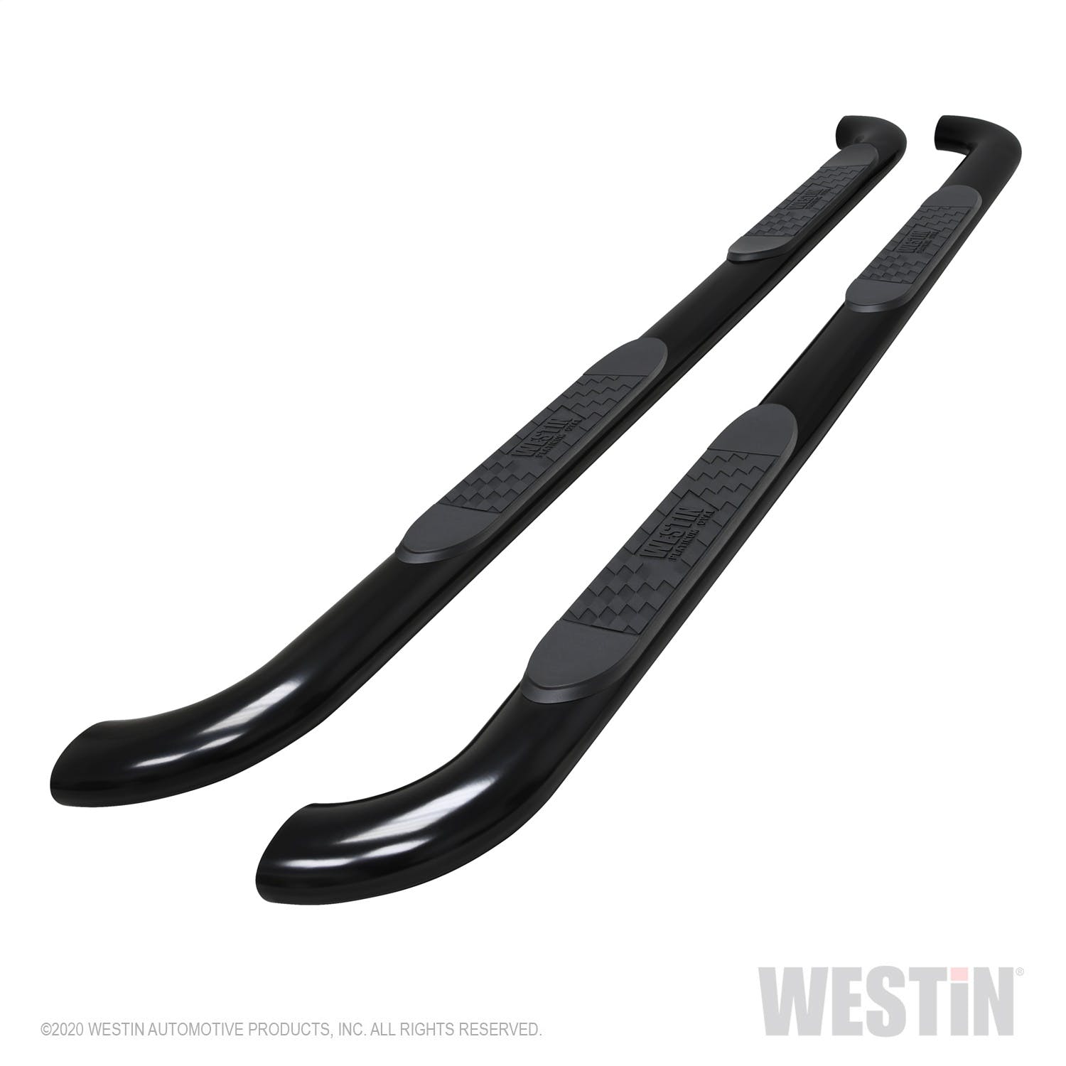 Westin Automotive 21-4165 Platinum 4 Oval Nerf Step Bars, Black