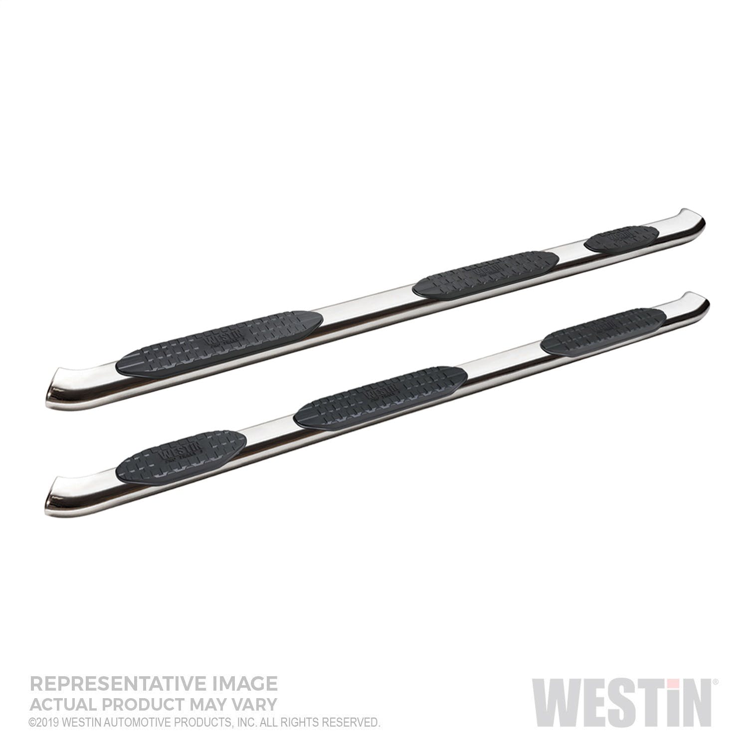 Westin Automotive 21-534690 Pro Traxx 5 Oval W2W Nerf Step Bars Stainless Steel