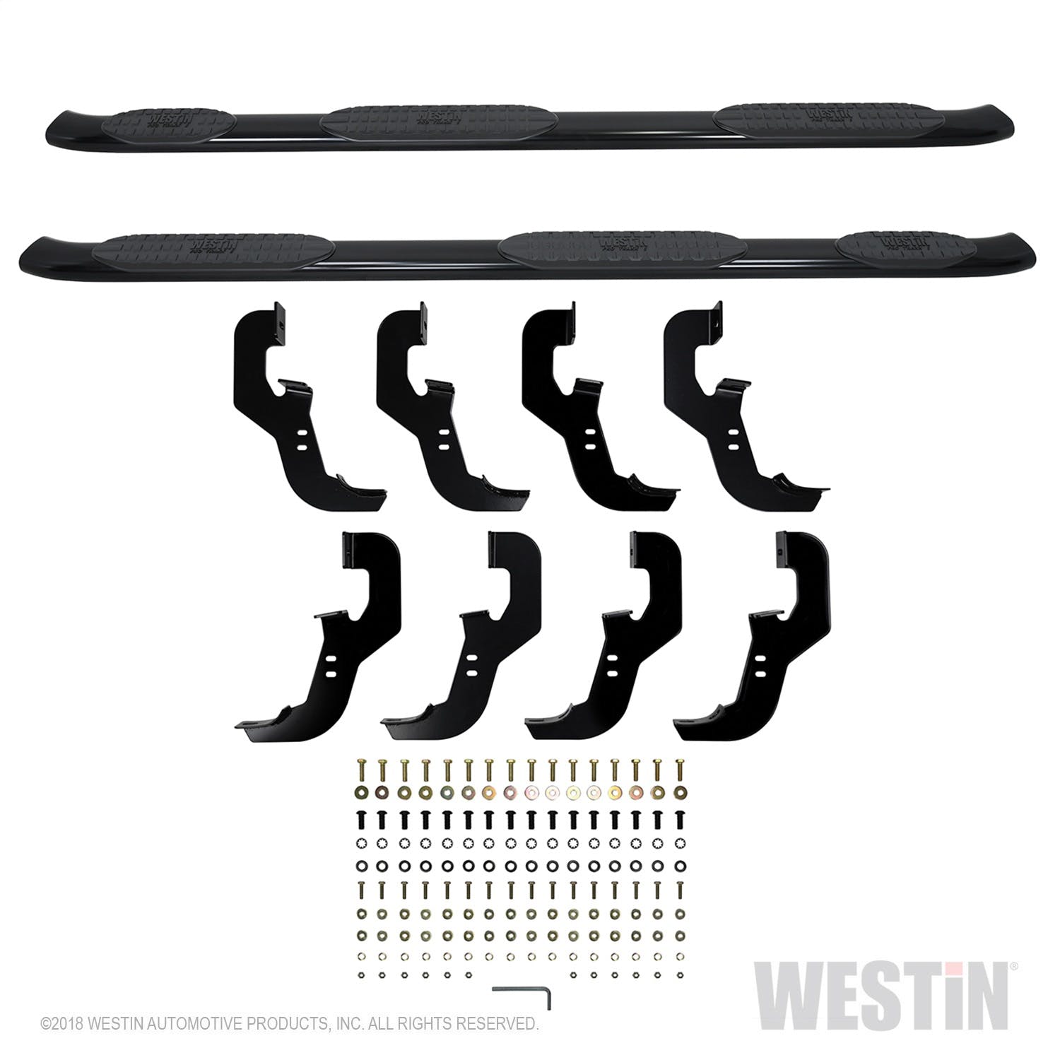 Westin Automotive 21-534695 Pro Traxx 5 Oval W2W Nerf Step Bars Black