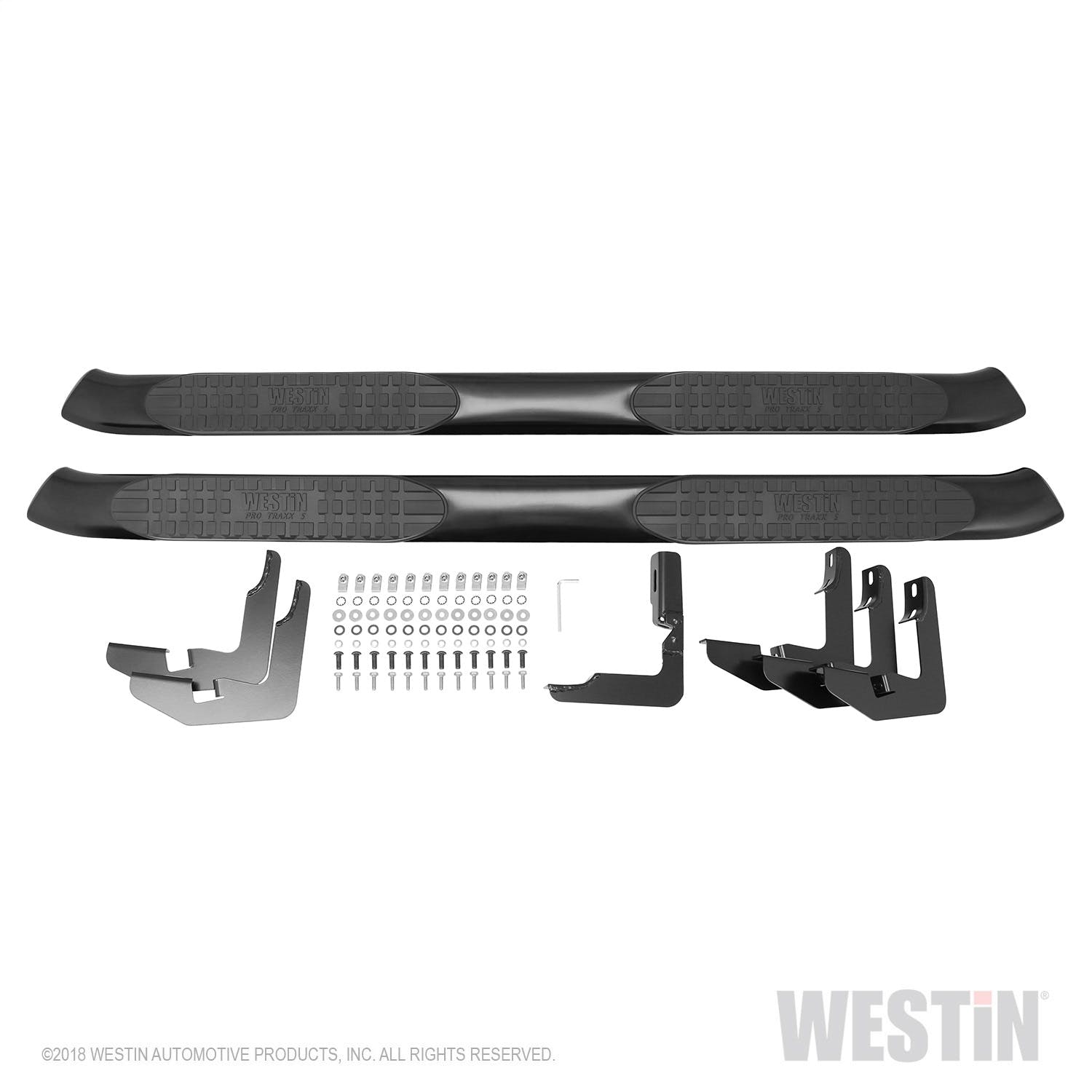 Westin Automotive 21-54085 Pro Traxx 5 Oval Nerf Step Bars Black