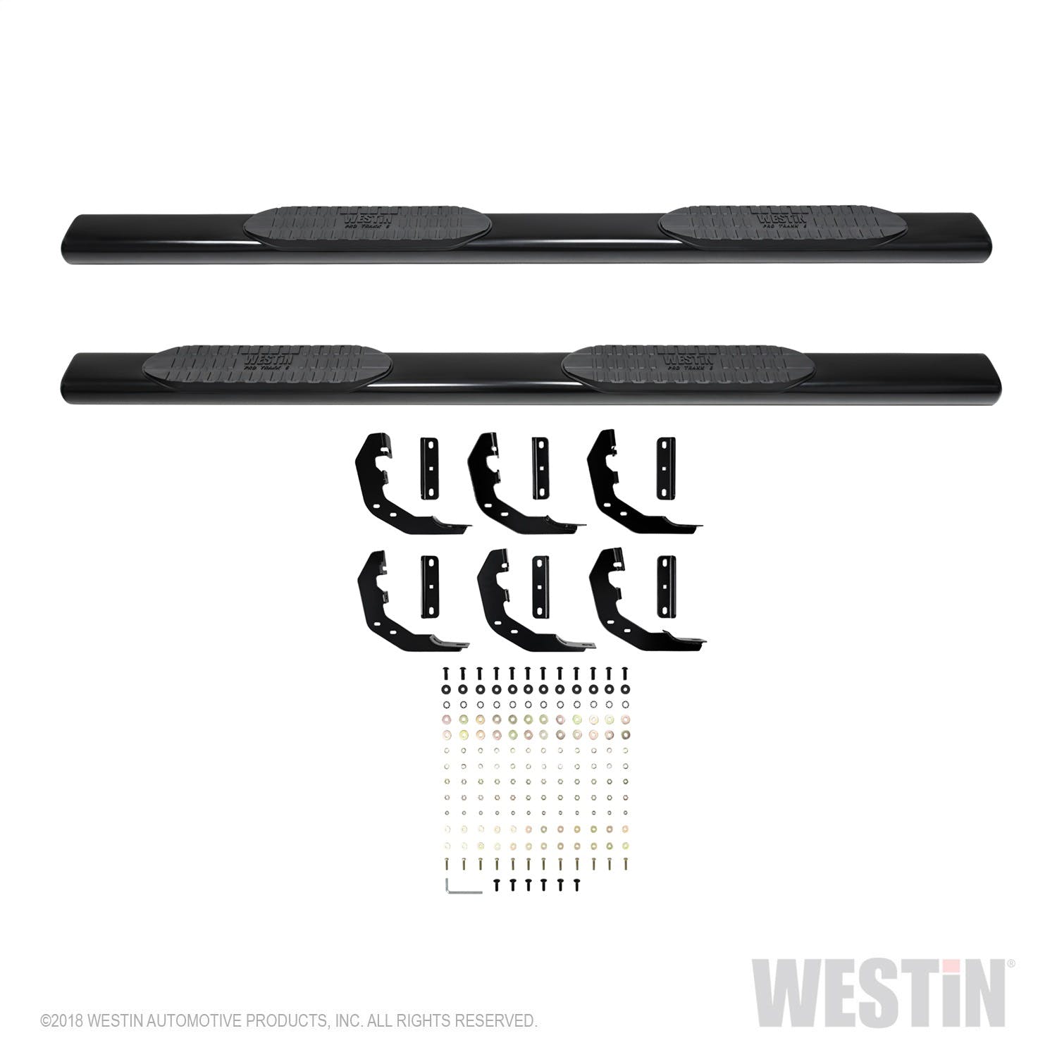 Westin Automotive 21-64085 Pro Traxx 6 Oval Nerf Step Bars Black