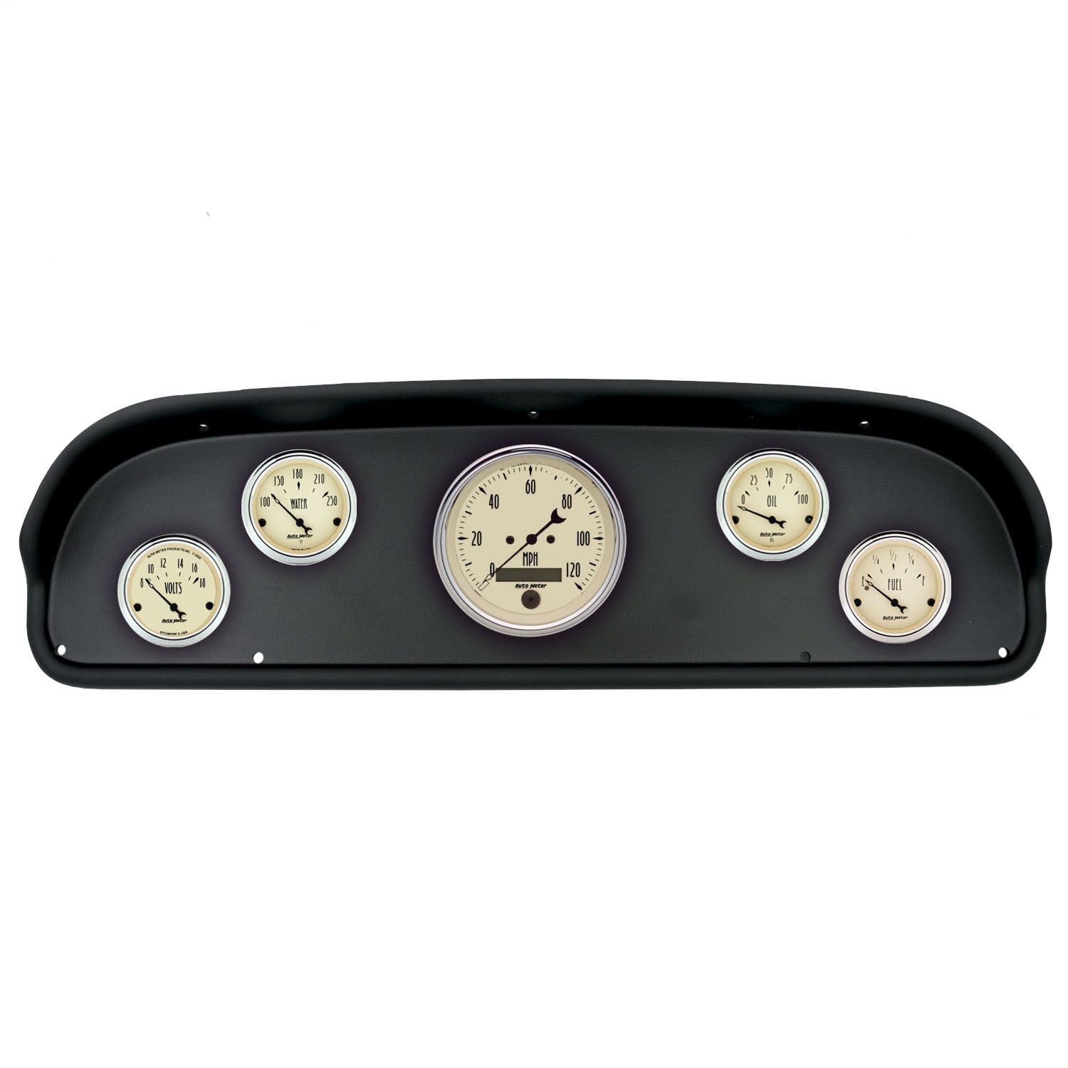 AutoMeter Products 2100-02 5 Gauge Direct-Fit Dash Kit, Ford F100 57-60, Antique Beige