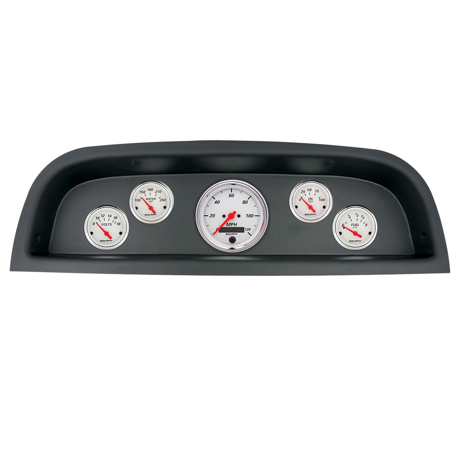 AutoMeter Products 2102-03 5 Gauge Direct-Fit Dash Kit, Chevrolet Truck 60-63, Arctic White