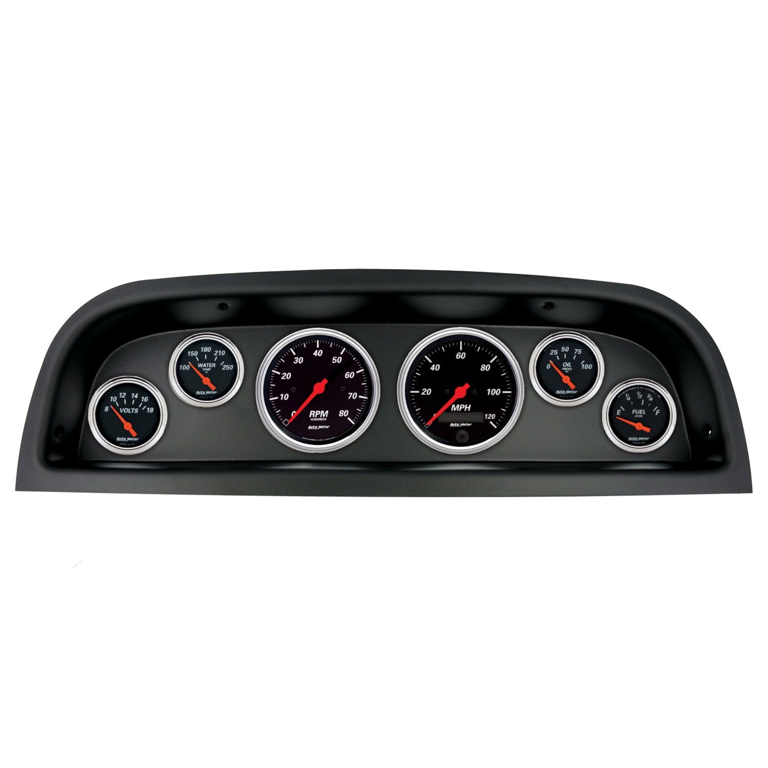 AutoMeter Products 2103-06 6 Gauge Direct-Fit Dash Kit, Chevrolet Truck 60-63, Designer Black