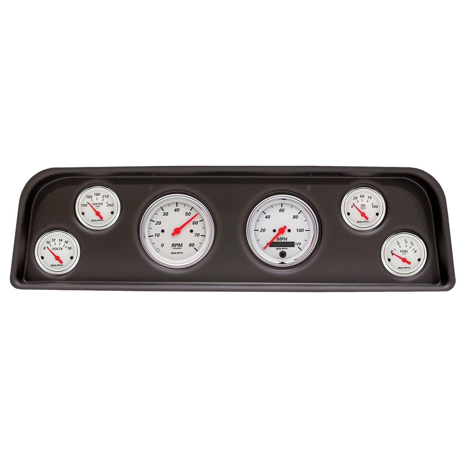 AutoMeter Products 2104-03 6 Gauge Direct-Fit Dash Kit, GMC Truck 60-66, Arctic White