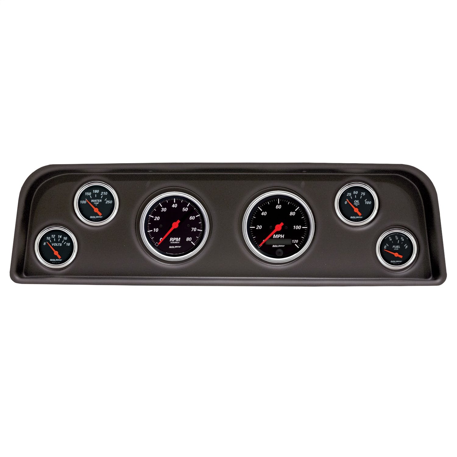AutoMeter Products 2104-06 6 Gauge Direct-Fit Dash Kit, GMC Truck 60-66, Designer Black