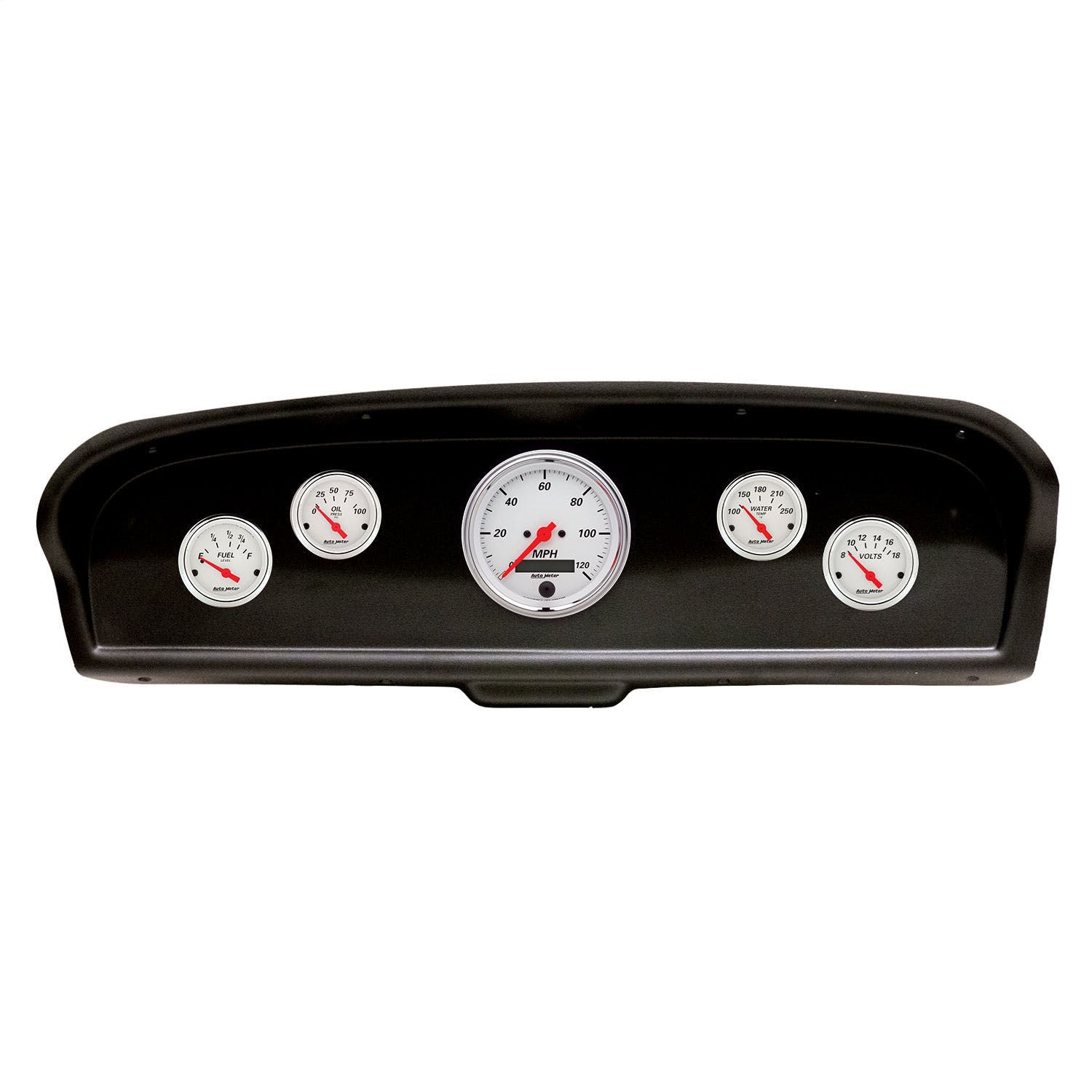 AutoMeter Products 2105-03 5 Gauge Direct-Fit Dash Kit, Ford Truck 61-66, Arctic White