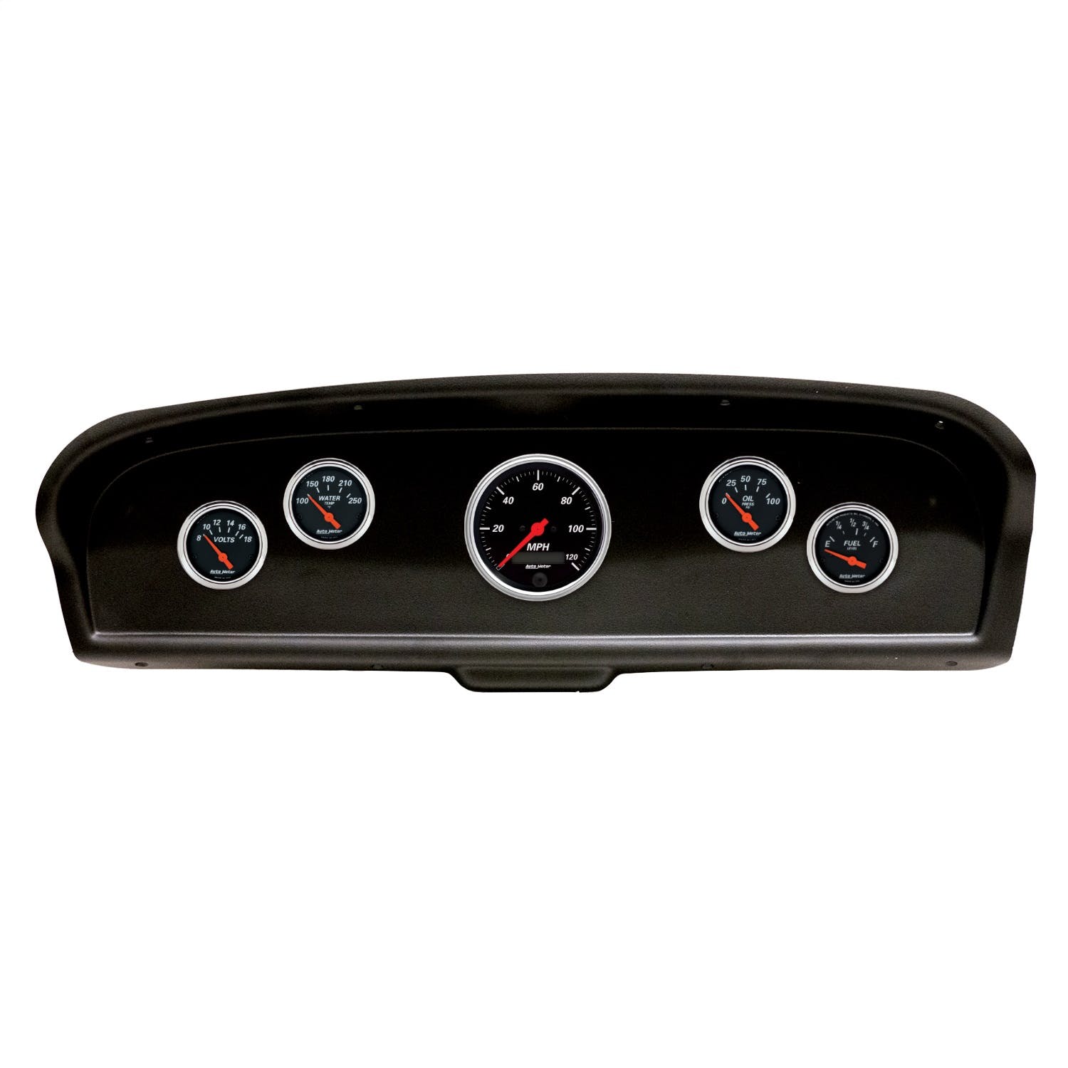 AutoMeter Products 2105-06 5 Gauge Direct-Fit Dash Kit, Ford Truck 61-66, Designer Black