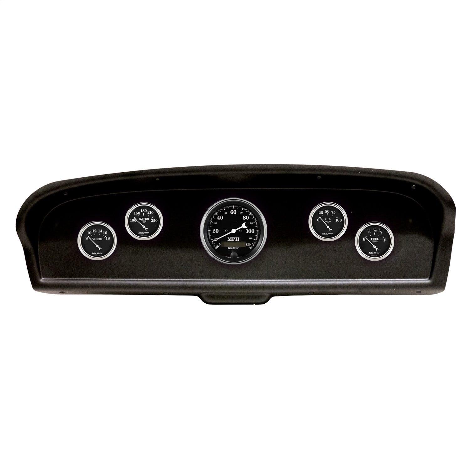 AutoMeter Products 2105-07 5 Gauge Direct-Fit Dash Kit, Ford Truck 61-66, Old Tyme Black
