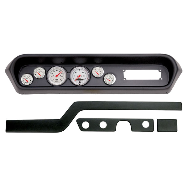 AutoMeter Products 2108-03 6 Gauge Direct-Fit Dash Kit, Pontiac GTO/Lemans 64-65, Arctic White