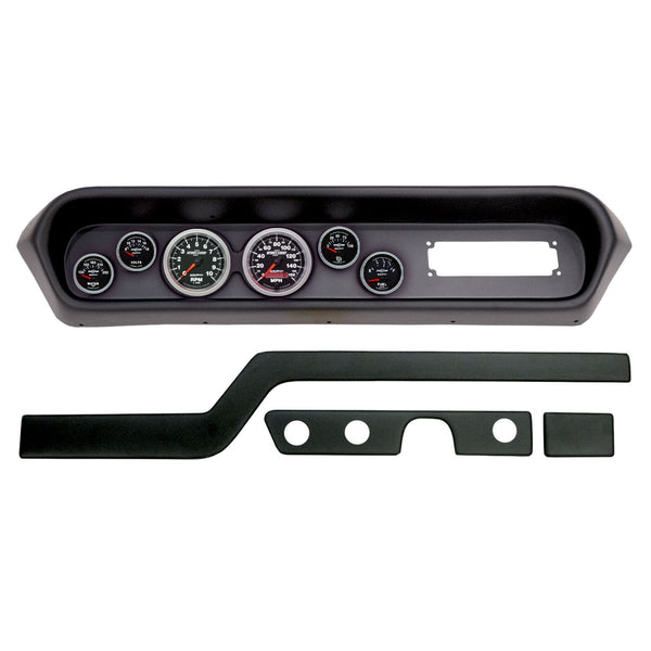 AutoMeter Products 2108-12 6 Gauge Direct-Fit Dash Kit, Pontiac GTO/Lemans 64-65, Sport-Comp II