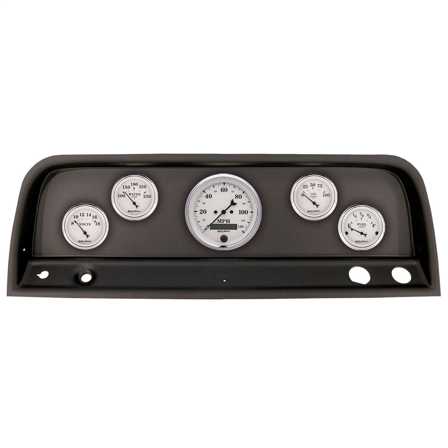 AutoMeter Products 2109-08 5 Gauge Direct-Fit Dash Kit, Chevrolet Truck 64-66, Old Tyme White