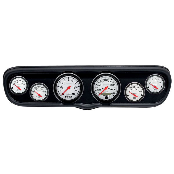 AutoMeter Products 2110-09 6 Gauge Direct-Fit Dash Kit, Ford Mustang 66, Old Tyme Black