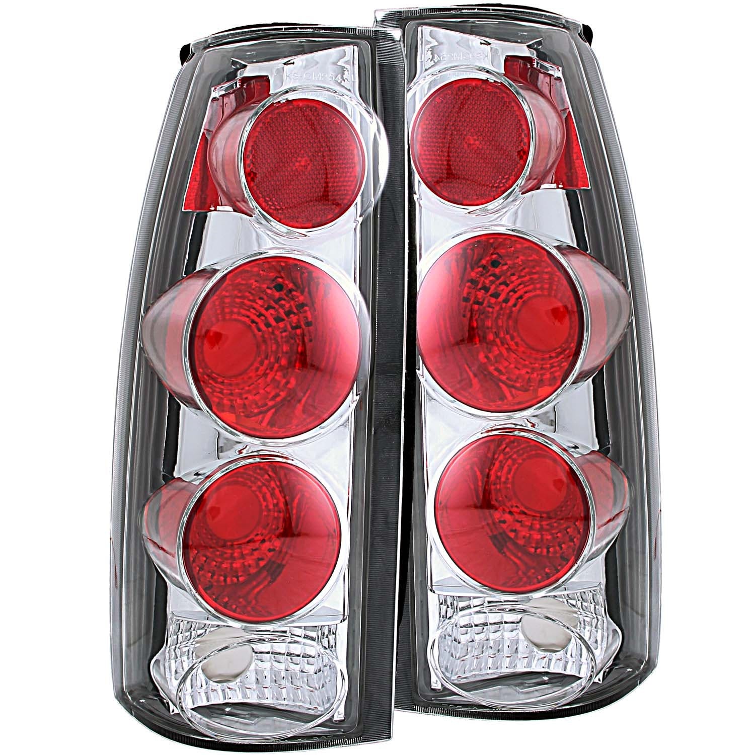 AnzoUSA 211017 Taillights Chrome 3D Style