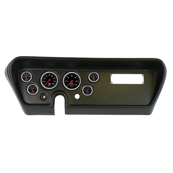 AutoMeter Products 2111-06 6 Gauge Direct-Fit Dash Kit, Pontiac GTO 66, Designer Black