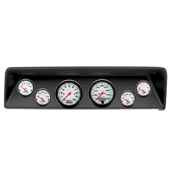 AutoMeter Products 2112-09 6 Gauge Direct-Fit Dash Kit, Chevrolet Nova 66-67, Phantom