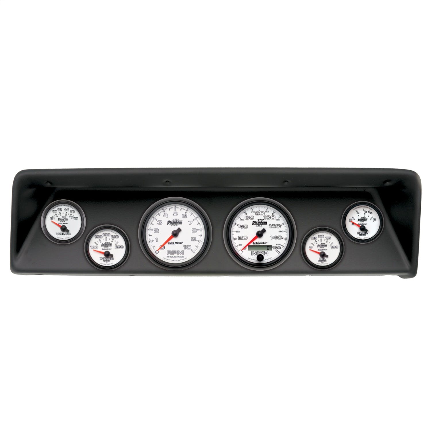 AutoMeter Products 2112-10 6 Gauge Direct-Fit Dash Kit, Chevrolet Nova 66-67, Phantom II