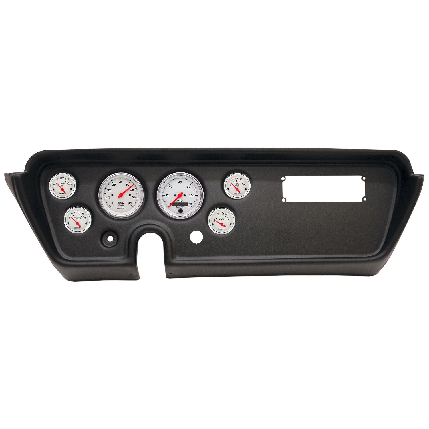 AutoMeter Products 2113-03 6 Gauge Direct-Fit Dash Kit, Pontiac GTO/Lemans 67, Arctic White