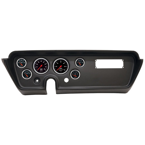 AutoMeter Products 2113-06 6 Gauge Direct-Fit Dash Kit, Pontiac GTO/Lemans 67, Designer Black