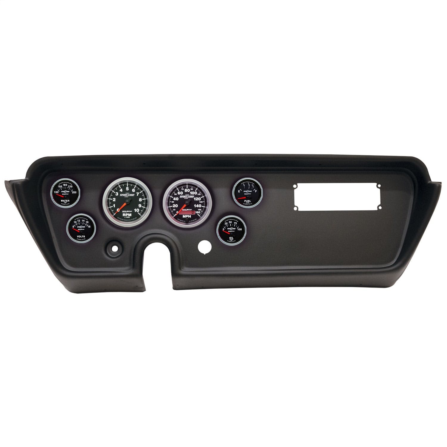AutoMeter Products 2113-12 6 Gauge Direct-Fit Dash Kit, Pontiac GTO/Lemans 67, Sport-Comp II