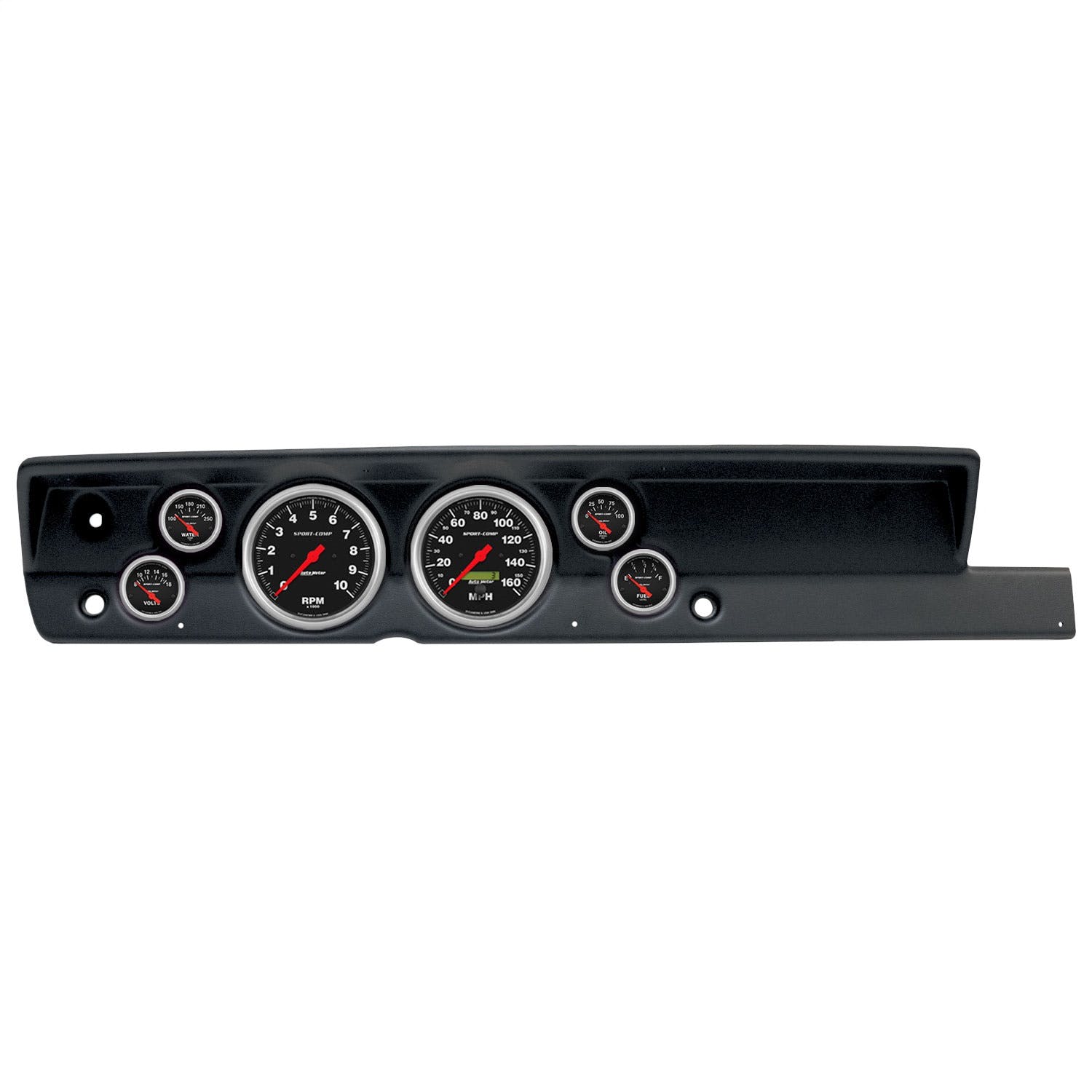 AutoMeter Products 2117-11 6 Gauge Direct-Fit Dash Kit, Plymouth Cuda 67-69, Sport-Comp