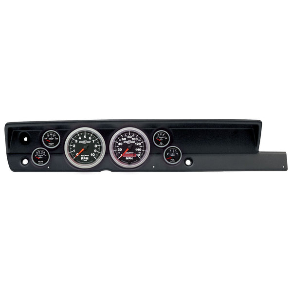 AutoMeter Products 2117-12 6 Gauge Direct-Fit Dash Kit, Plymouth Cuda 67-69, Sport-Comp II