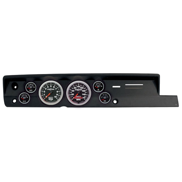 AutoMeter Products 2118-12 6 Gauge Direct-Fit Dash Kit, Plymouth Cuda 67-69, Sport-Comp II
