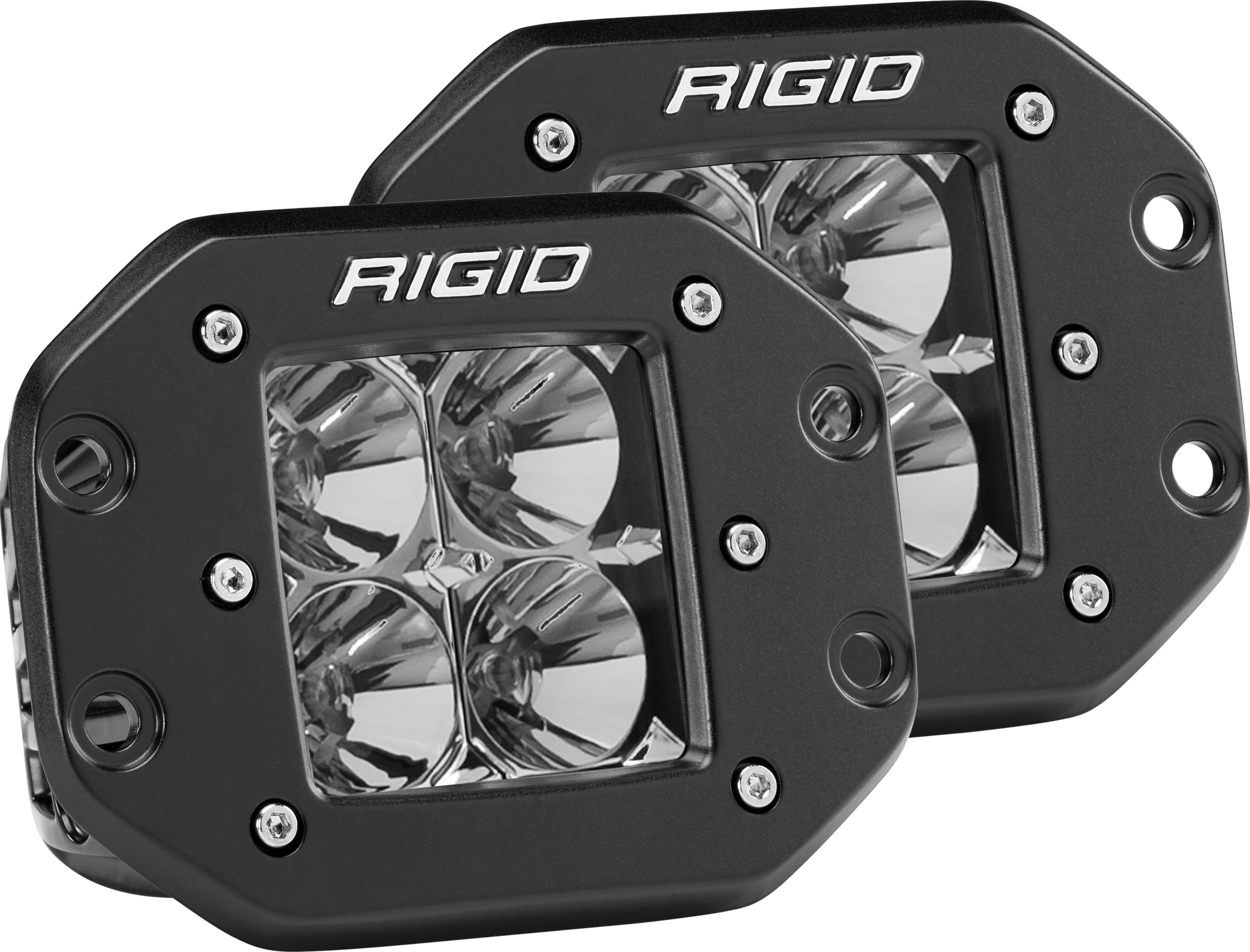 RIGID Industries 212113 D-Series PRO Flood LED Light, Flush Mount