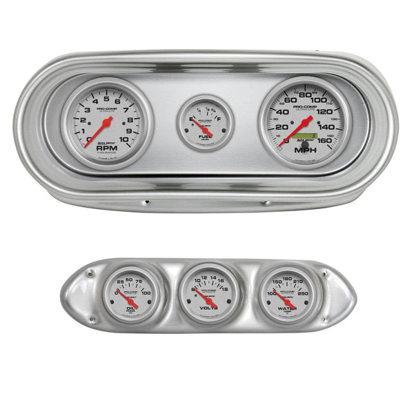 AutoMeter Products 2127-13 6 Gauge Direct-Fit Dash Kit, Nova 62-65, Ultra-Lite