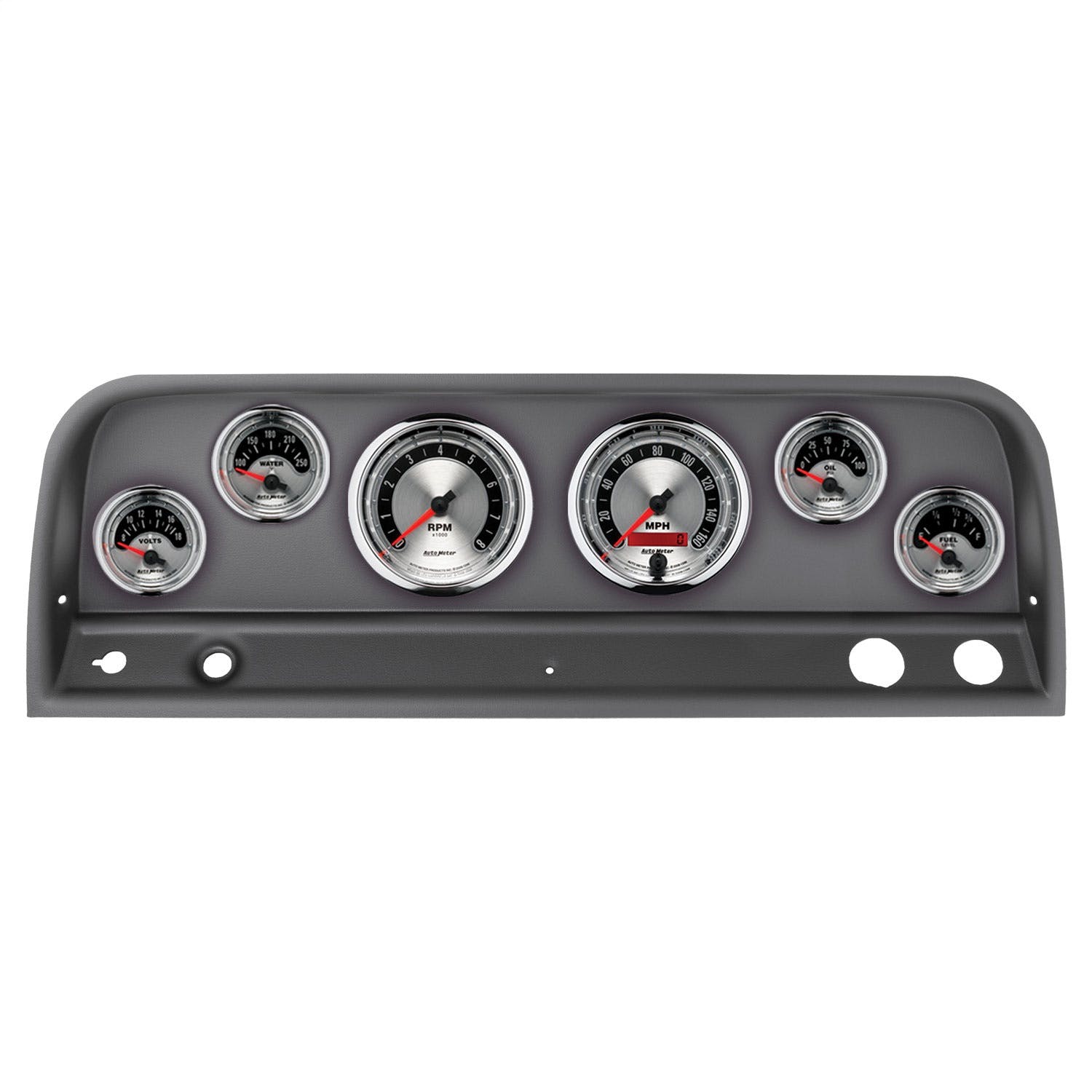 AutoMeter Products 2128-01 6 Gauge Direct-Fit Dash Kit, Chevy Truck 64-66, American Muscle