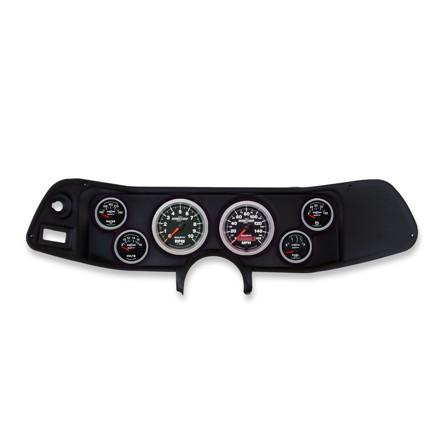 AutoMeter Products 2132-12 6 Gauge Direct-Fit Dash Kit, Camaro 70-78, Sport-Comp II