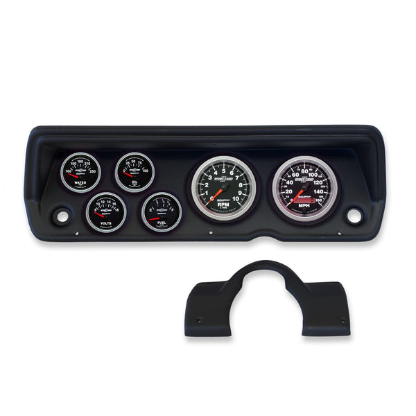 AutoMeter Products 2133-12 6 Gauge Direct-Fit Dash Kit, Camaro 79-81, Sport-Comp II