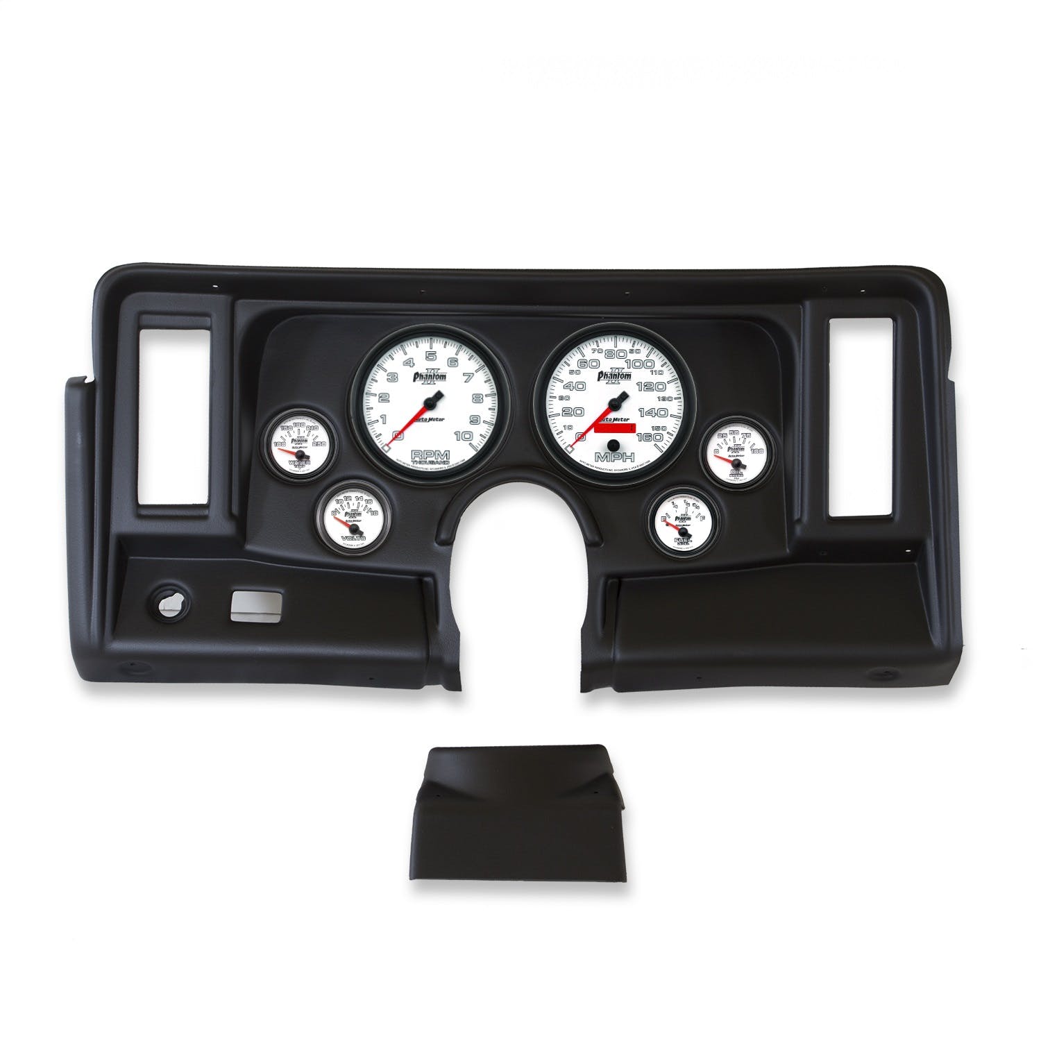 AutoMeter Products 2134-10 6 Gauge Direct-Fit Dash Kit, Nova 69-76, Phantom II