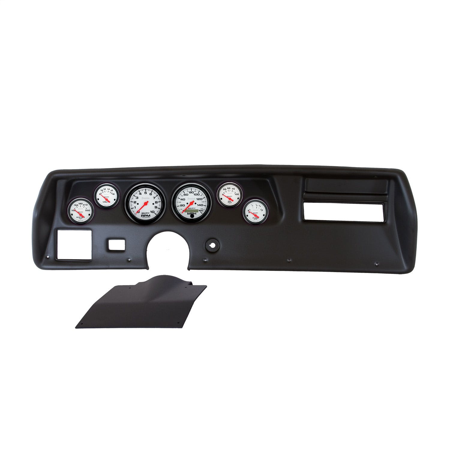 AutoMeter Products 2135-09 6 Gauge Direct-Fit Dash Kit, Chevelless/Elcamino/Monte 70-72, Phantom