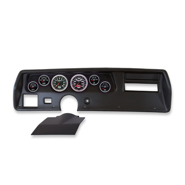 AutoMeter Products 2136-12 6 Gauge Direct-Fit Dash Kit, Chevelle / El Camino / Malibu 70-72, Sport-Comp II