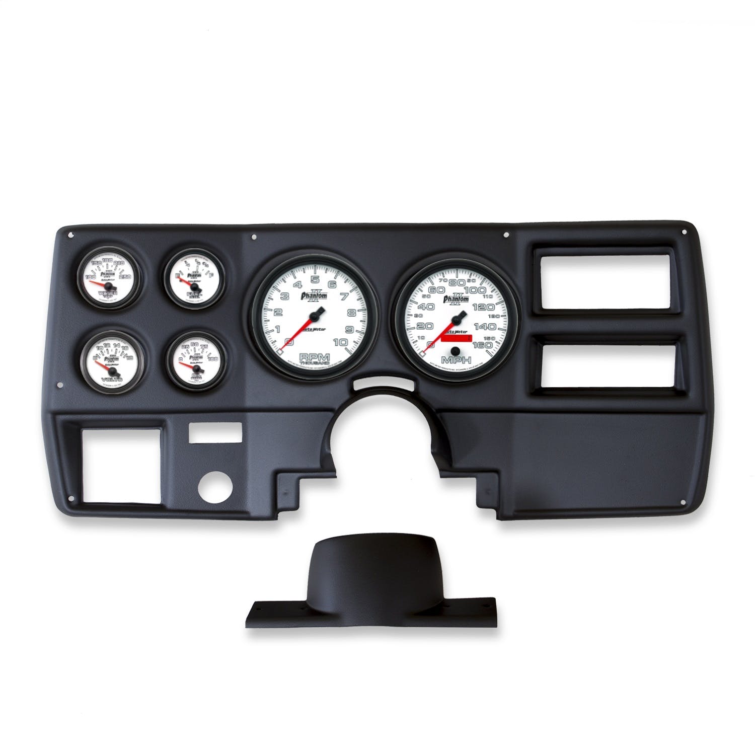AutoMeter Products 2137-10 6 Gauge Direct-Fit Dash Kit, Chevy Truck / Suburban 73-83, Phantom II