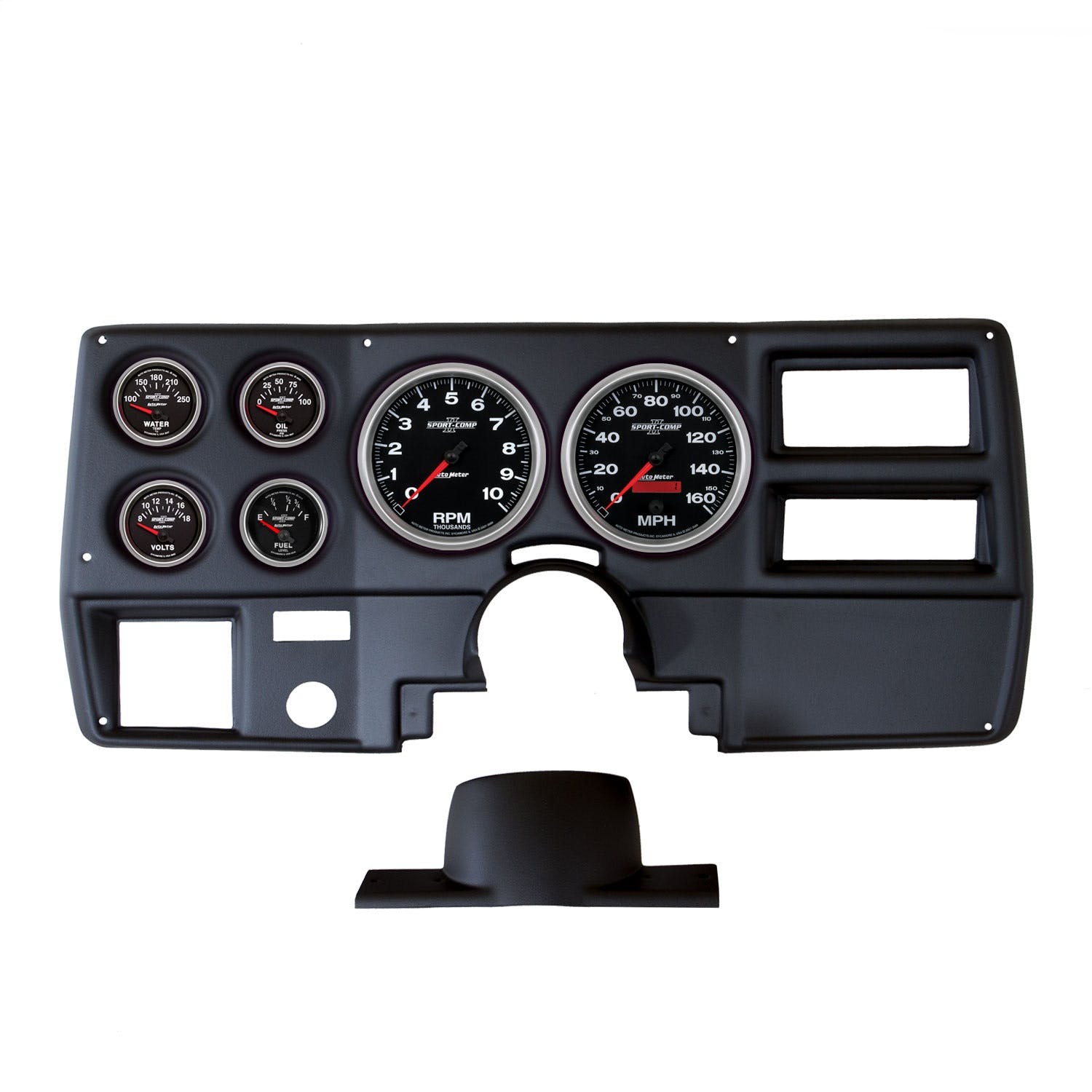 AutoMeter Products 2137-12 6 Gauge Direct-Fit Dash Kit, Chevy Truck / Suburban 73-83, Sport-Comp II