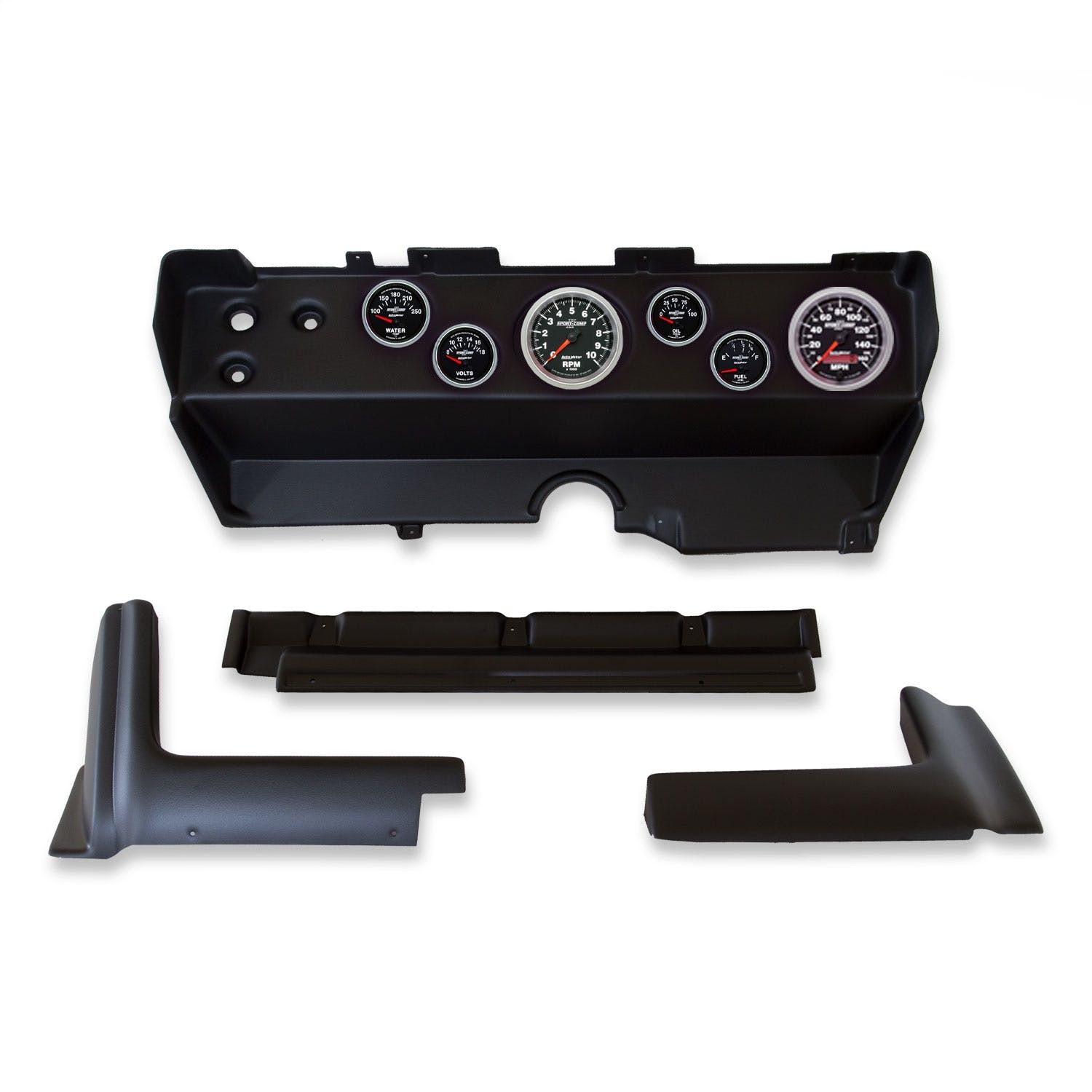 AutoMeter Products 2139-12 6 Gauge Direct-Fit Dash Kit, E-Body / Cuda / Challenger 70-74, Sport-Comp II