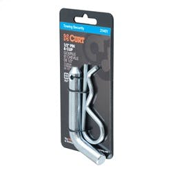 CURT 21410 1/2 Hitch Pin (1-1/4 Receiver, Zinc with Rubber Grip)