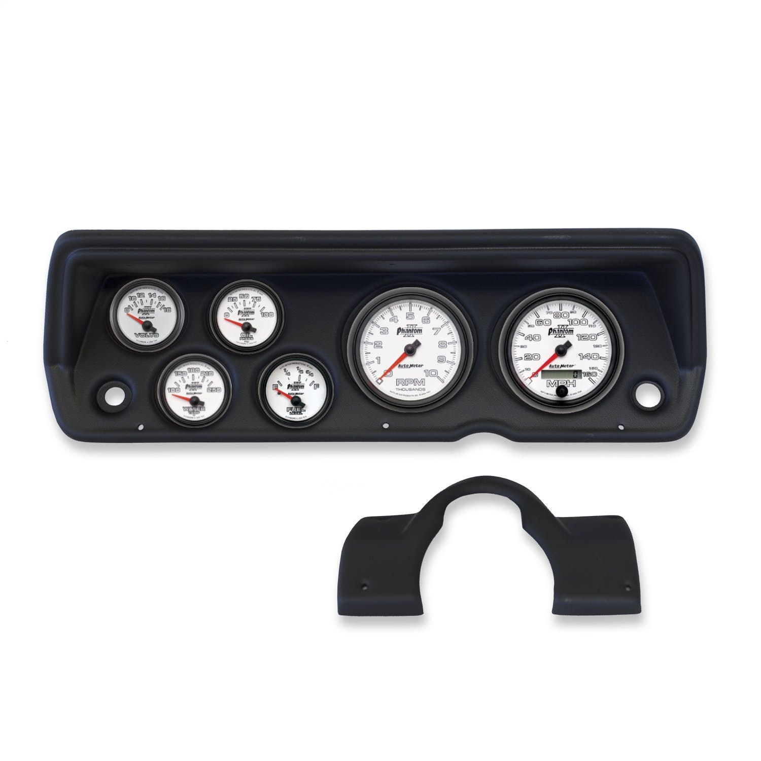 AutoMeter Products 2141-10 6 Gauge Direct-Fit Dash Kit, A-Body / Duster / Demon / Dart 70-76, Phantom II