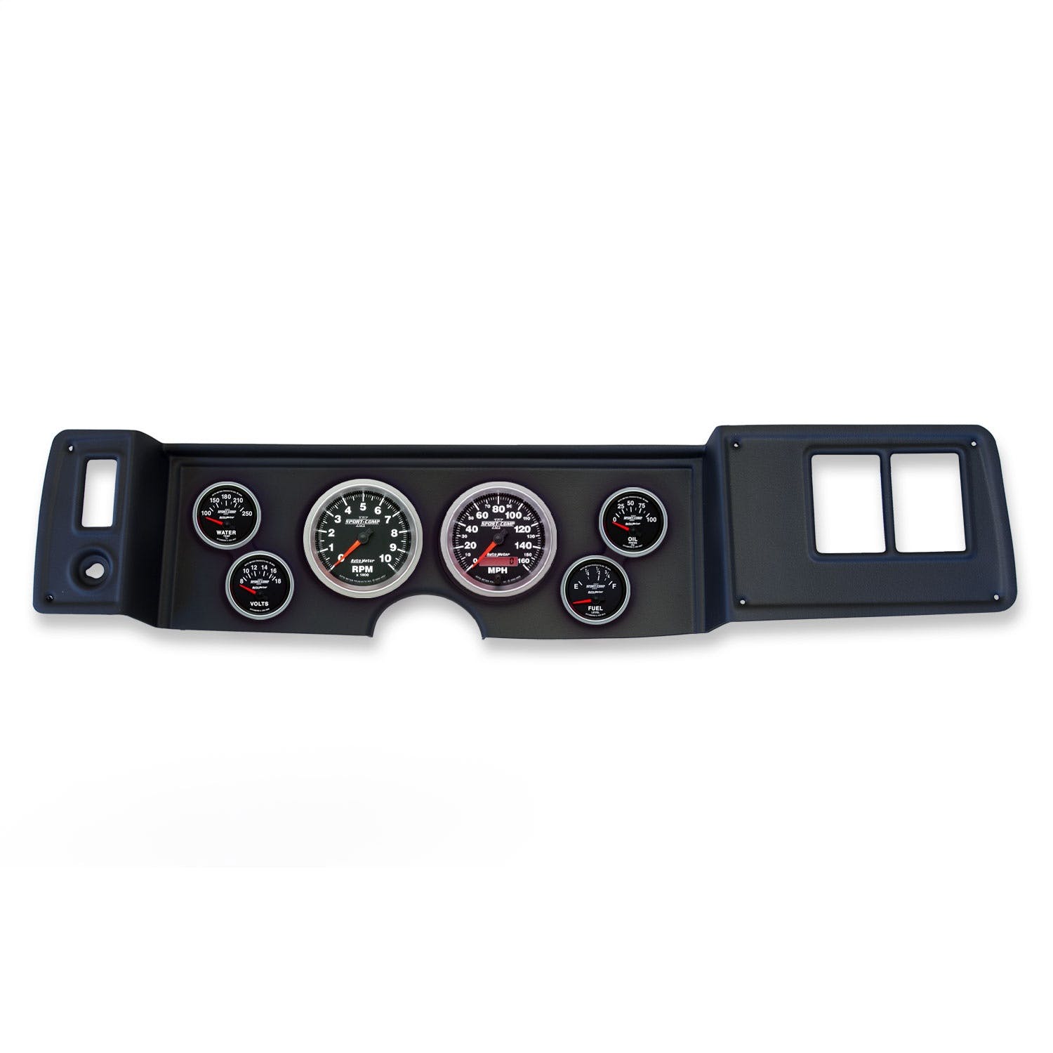 AutoMeter Products 2141-12 6 Gauge Direct-Fit Dash Kit, A-Body / Duster / Demon / Dart 70-76, Sport-Comp II