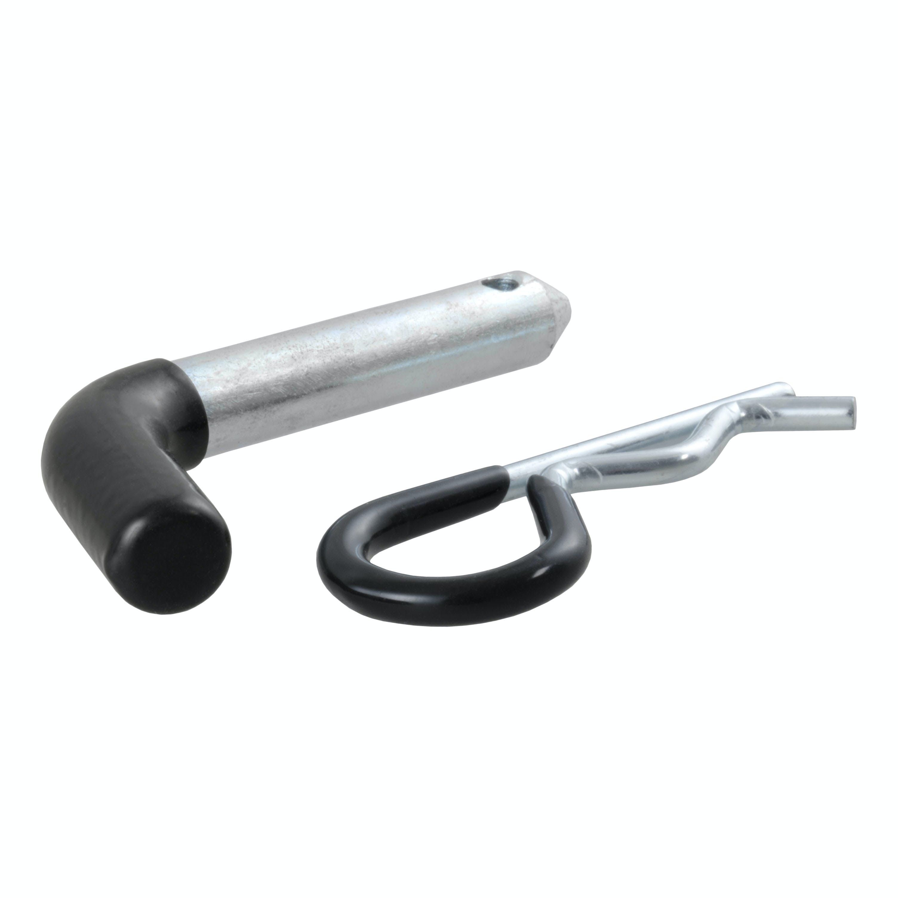 CURT 21411 1/2 Hitch Pin (1-1/4 Receiver, Zinc with Rubber Grip, Packaged)