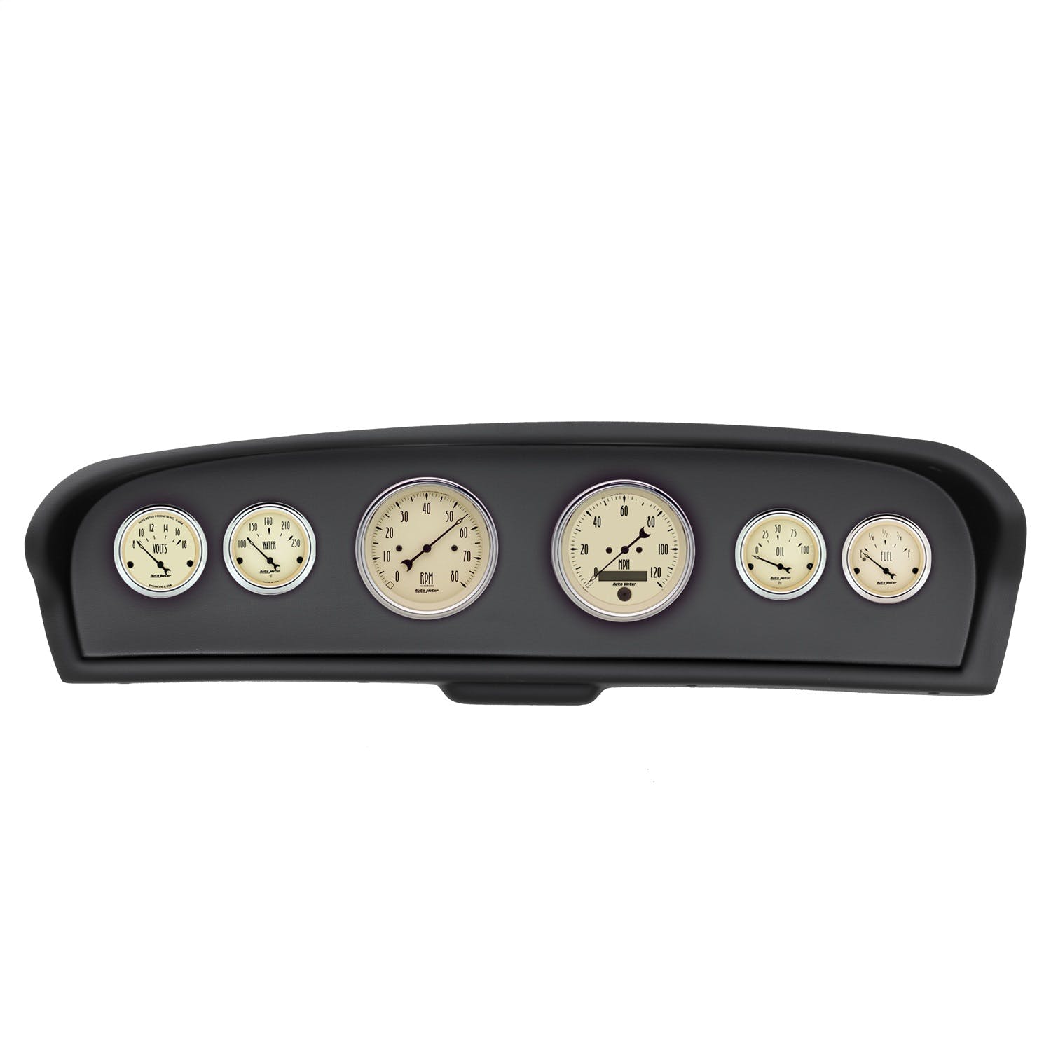 AutoMeter Products 2144-02 6 Gauge Direct-Fit Dash Kit, Ford Truck 61-66, Antique Beige